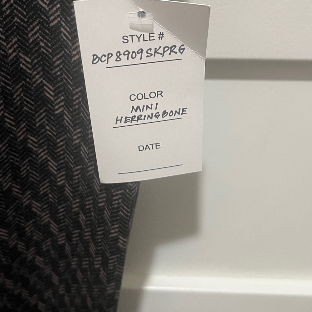 Insight Black and Gray Herringbone Pants - Picture 3 of 4